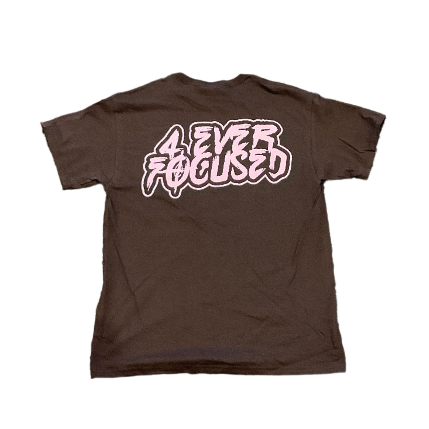 4EF Classic Logo Tee Brown Pink