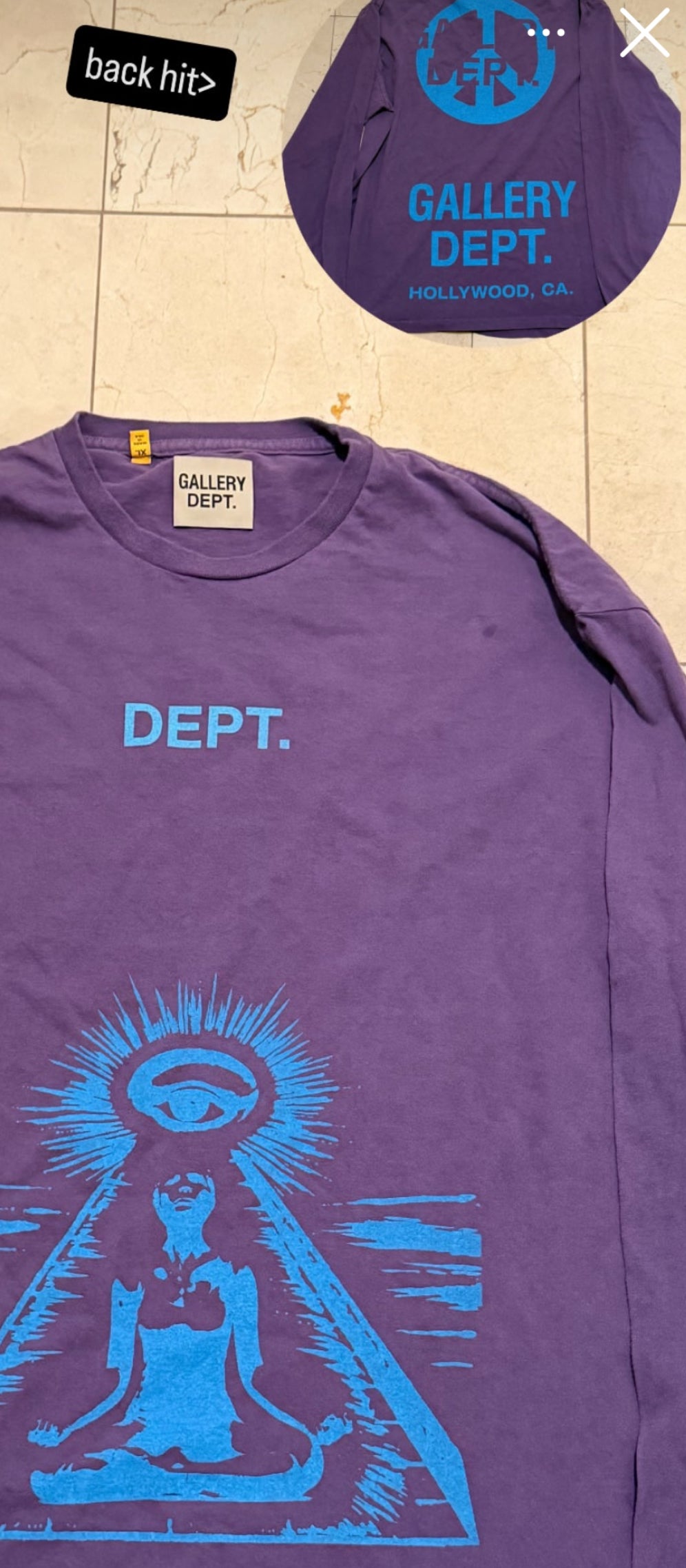 Gallery Dept Purple Long sleeve