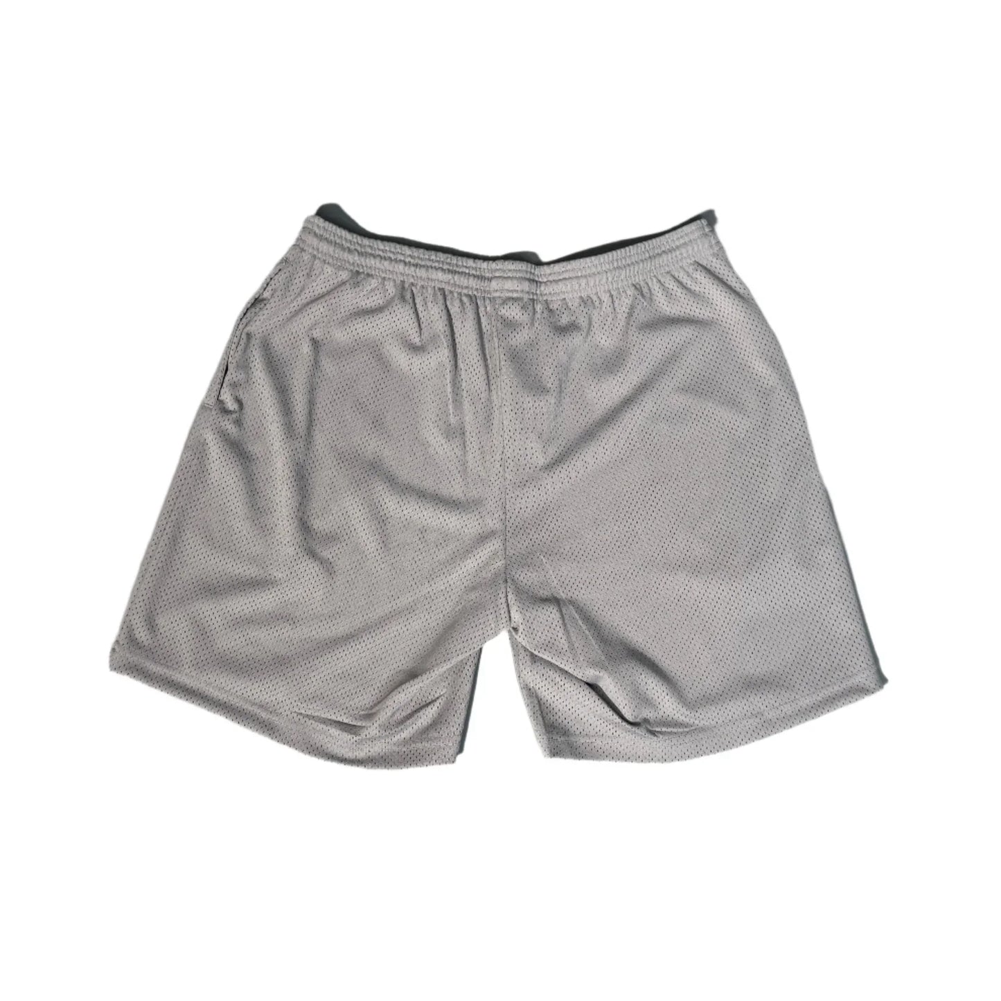 REVIVE STUDIOS MESH "OVERPRINT" MESH SHORTS GREY