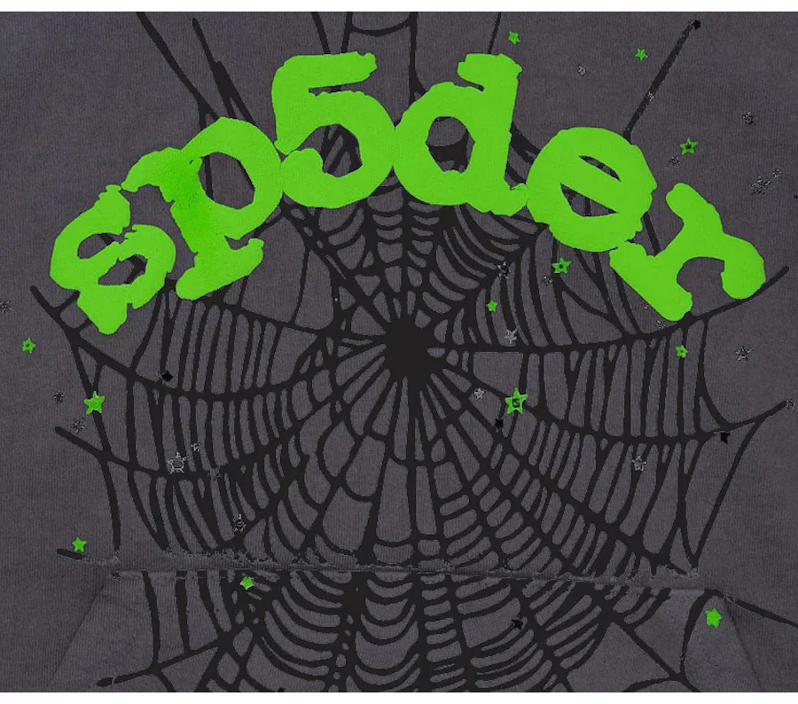 Sp5der Wait Web Sweatshirt Slate Grey