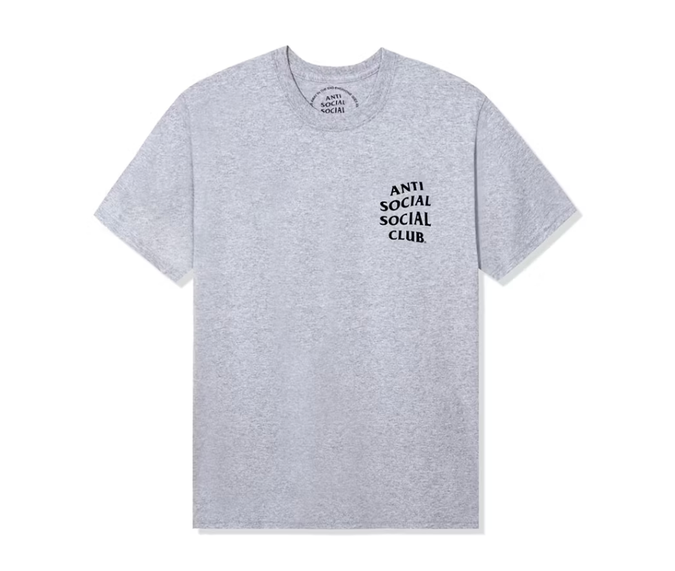 Anti Social Social Club Tee Cherry Blossom Grey