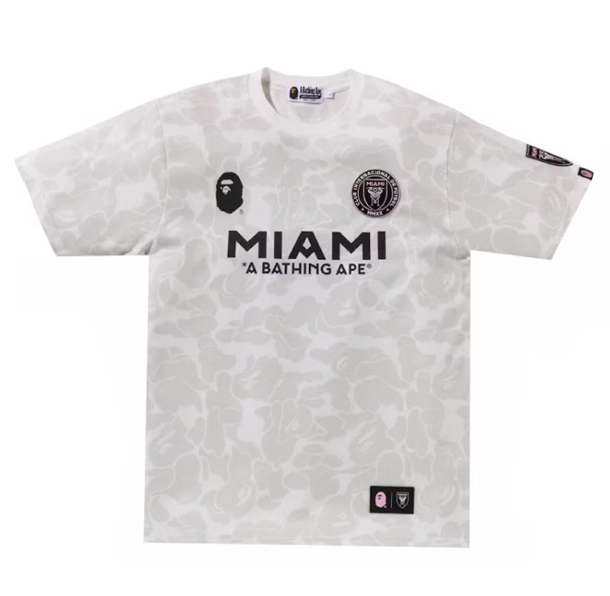 Bape x Inter Miami CF Camo Tee White