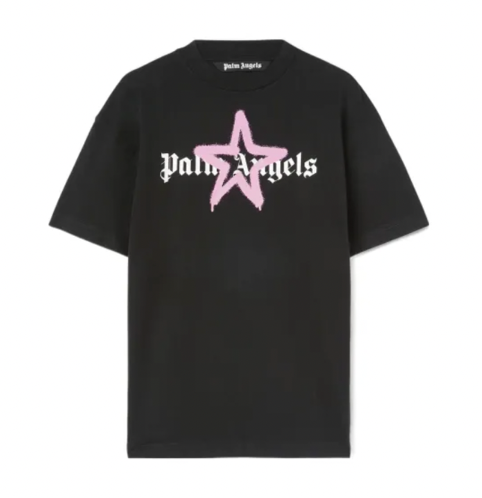 Palm Angels Star Sprayed Pink T-Shirt