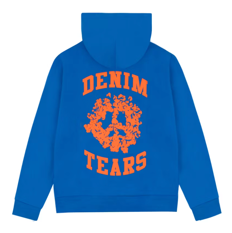 Denim Tears Denim University Zip Hoodie Royal Blue