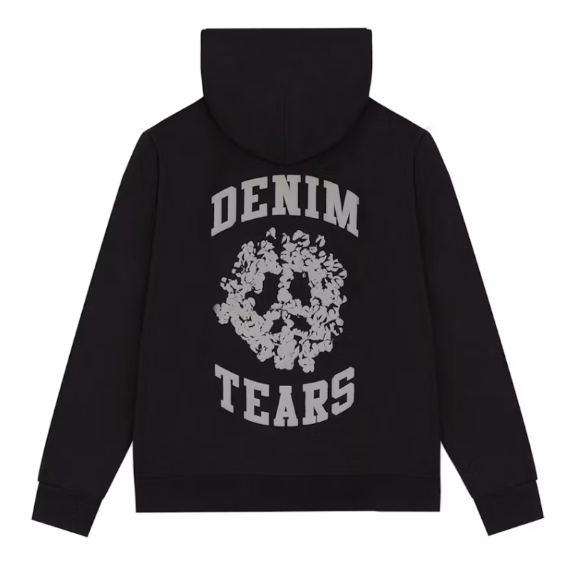 Denim Tears Denim University Zip Hoodie Black