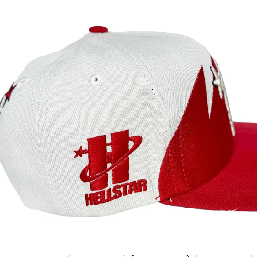 Hellstar Shark Teeth Snapback Off Red