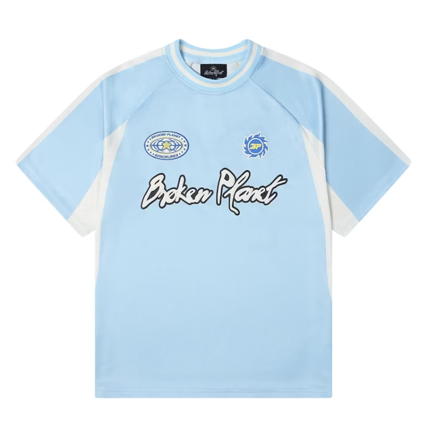 Broken Planet Football Jersey Light Blue