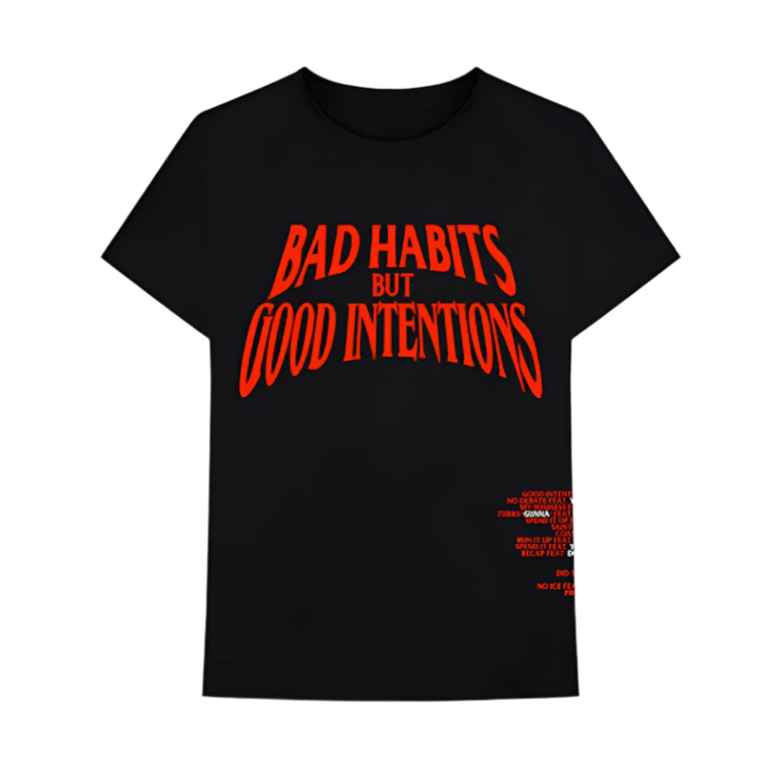 Nav x Vlone Bad Habits T-Shirt Black
