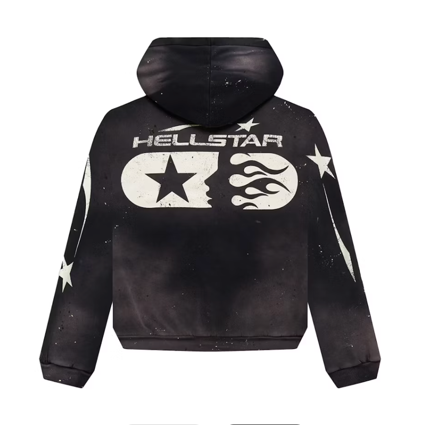 Hellstar Studios Zip Hoodie Black
