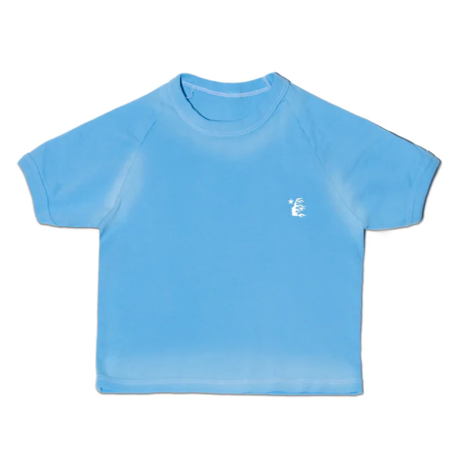 Hellstar Studios Crop Womens Top Lt Blue