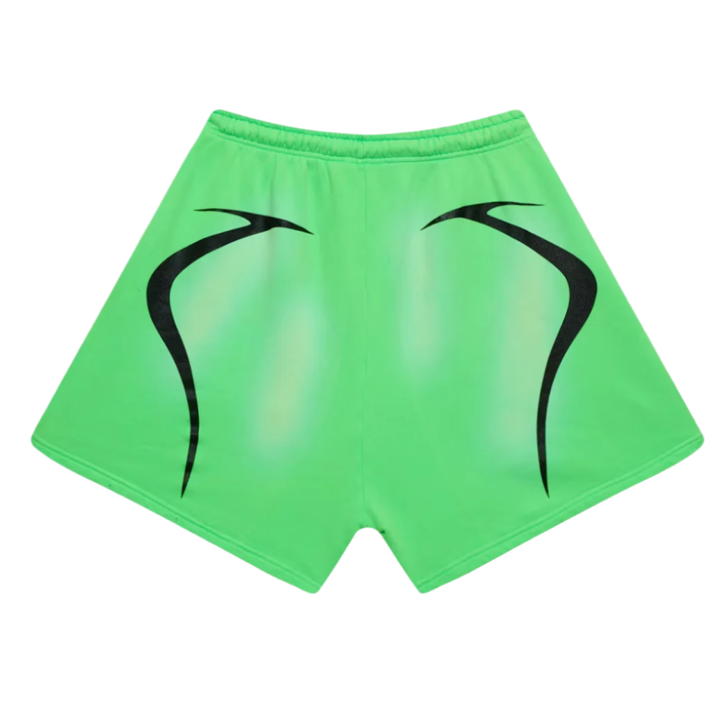 Hellstar Sports Warm Up Shorts Neon Green