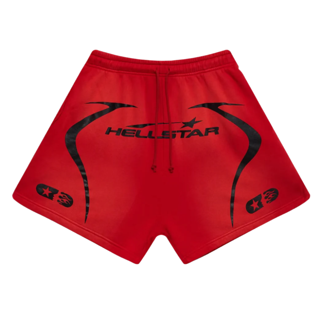 Hellstar Sports Warm Up Shorts Red