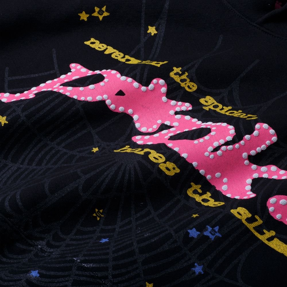 Sp5der Worldwide Sweatshirt Punk Black