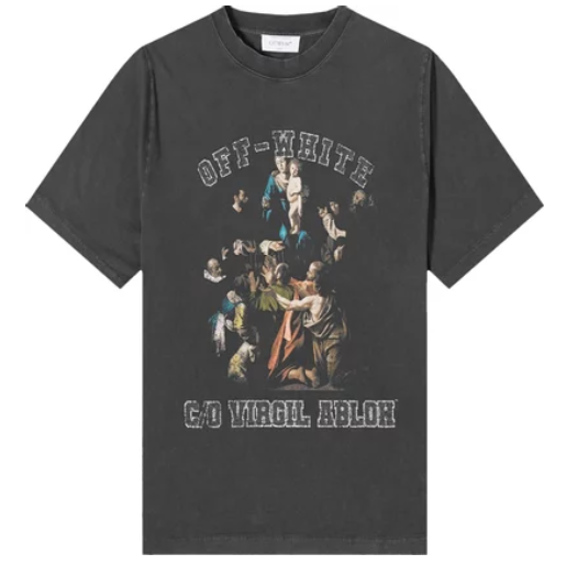 Off White Mary Skate S/S Tee- Black/White