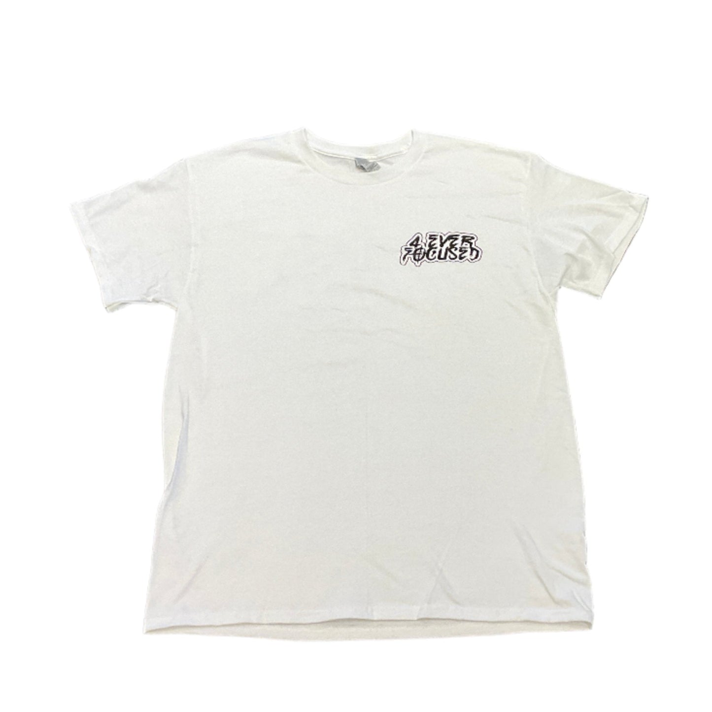 4EF Classic Logo Tee White Black