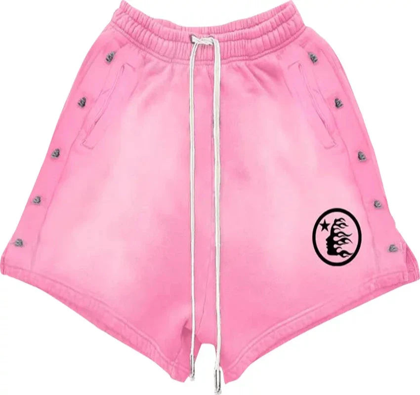Hellstar Studios Snap Shorts Pink