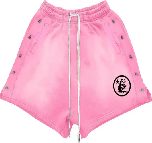 Hellstar Studios Snap Shorts Pink
