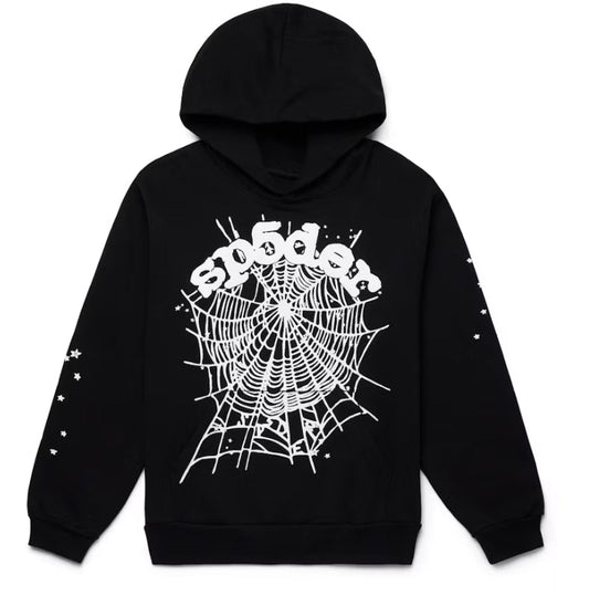 Sp5der OG Web Hoodie Black