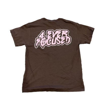 4EF Classic Logo Tee Brown Pink