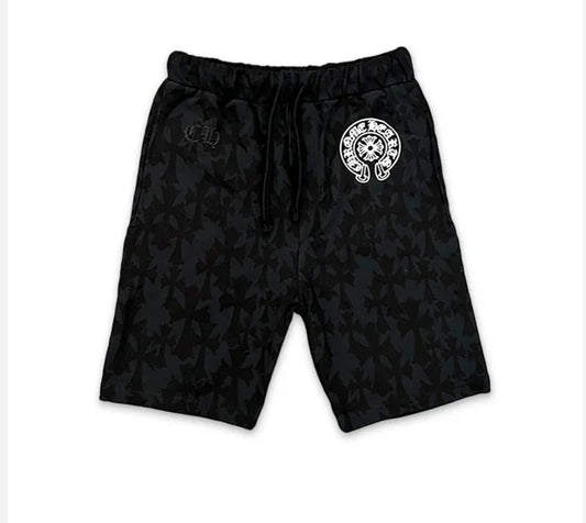 Chrome Heart Sweat Shorts Monochrome Black