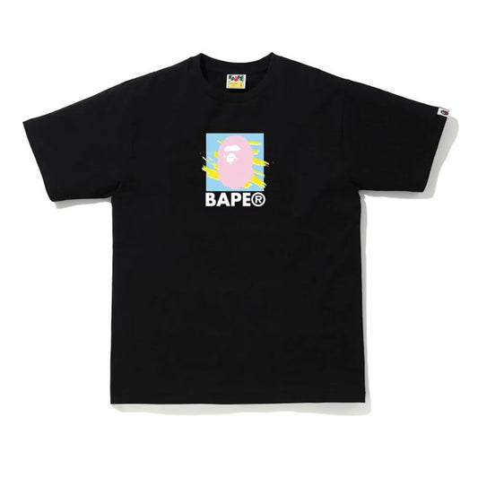 Bape Box Tee Black/Pink/Blue