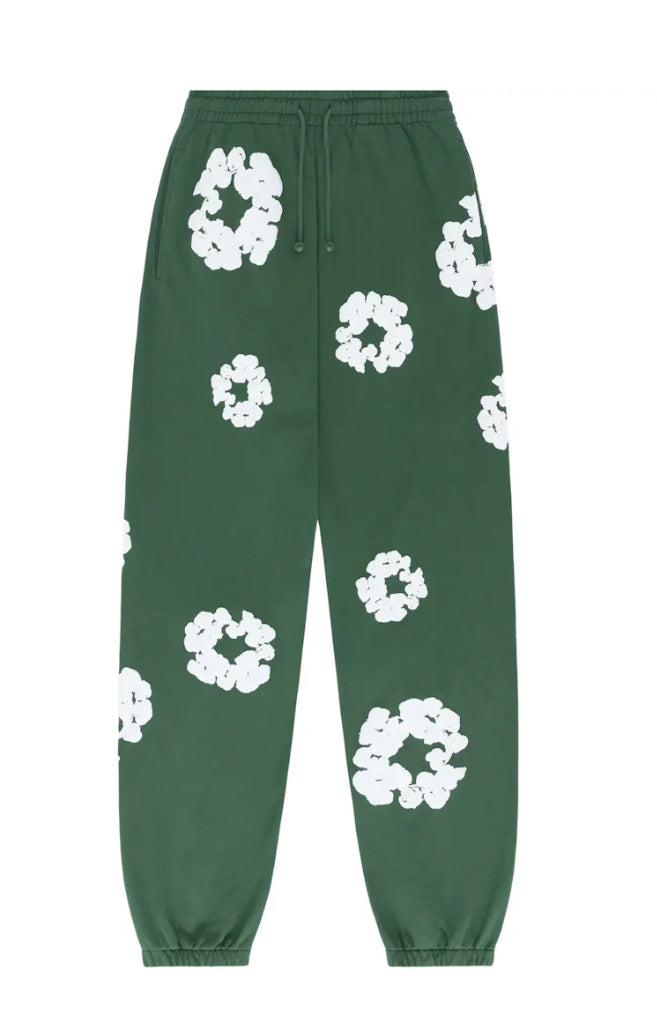 Denim Tears Cotton Wreath Sweatpants Green
