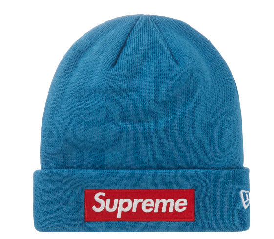 Supreme New Era Box Logo Beanie Blue