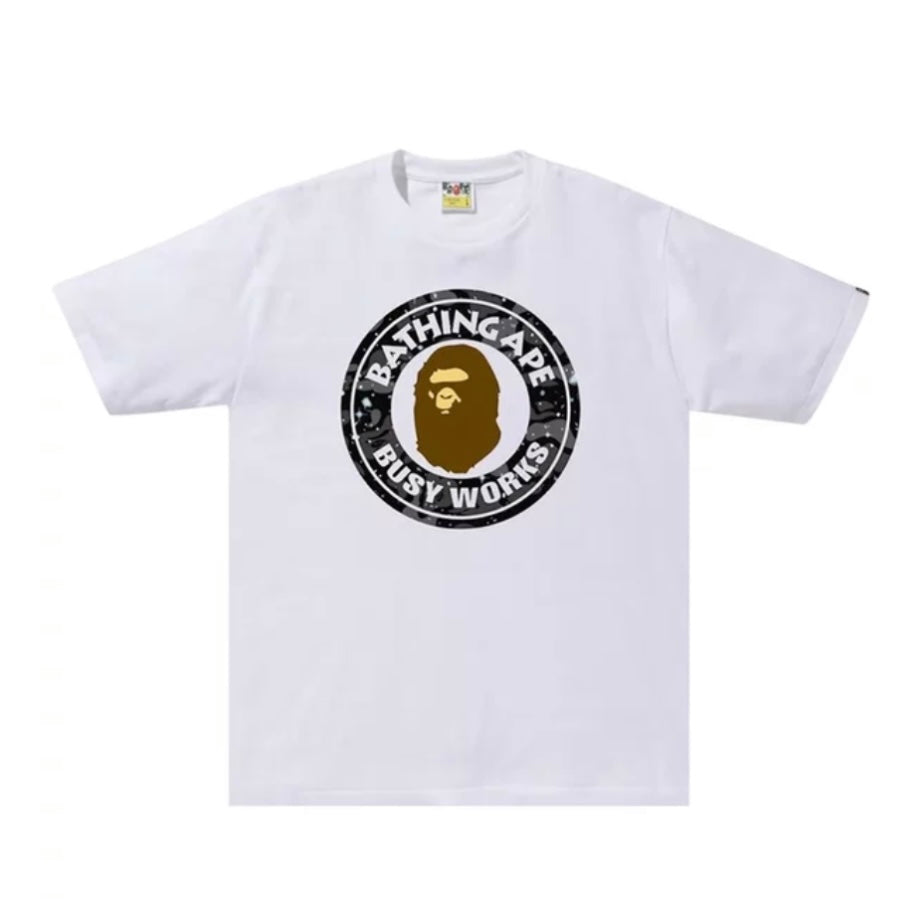 Bape Galaxy Busy Works Tee White