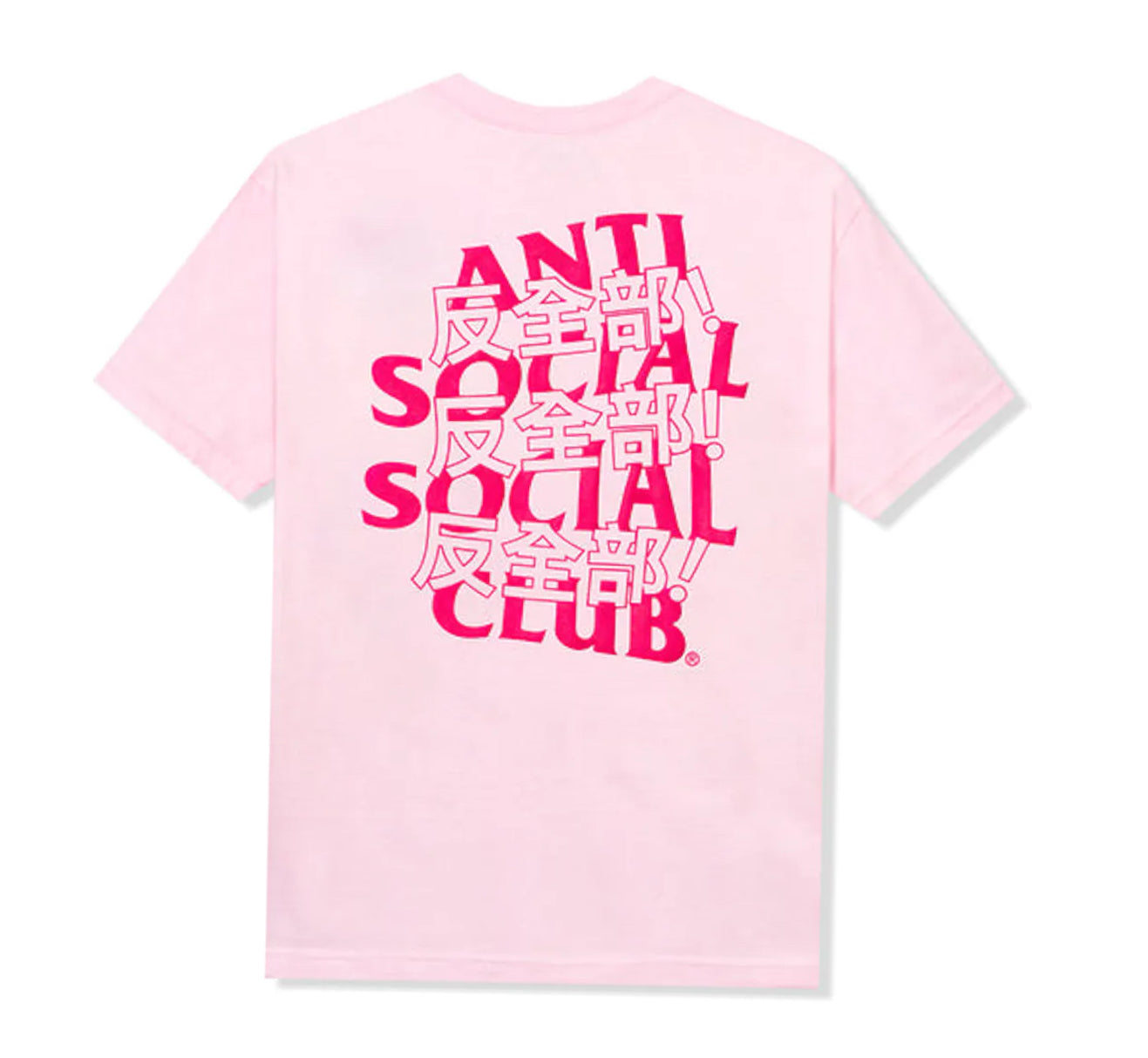 Anti Social Social Club Tee  Kaburosai Pale Pink