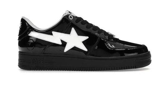 A Bathing Ape Triple Black Patent Leather