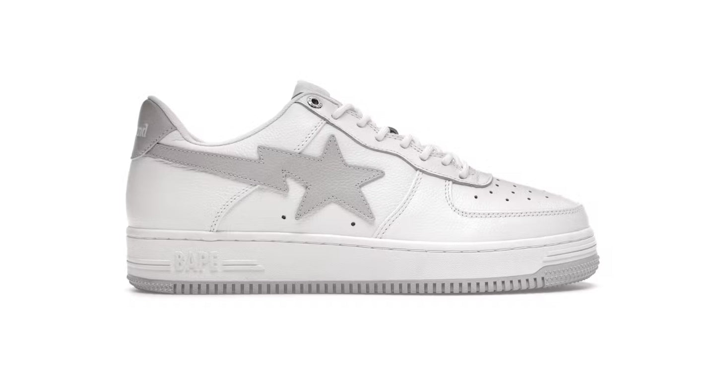A Bathing Ape Bape Sta White & Grey