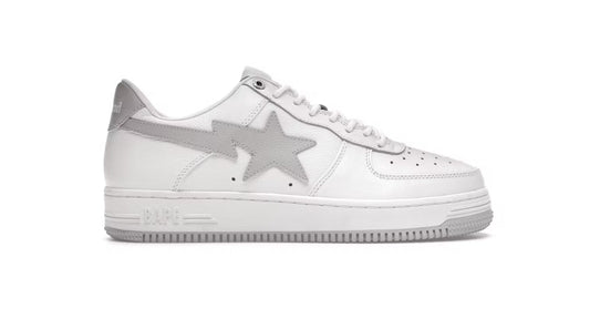 A Bathing Ape Bape Sta White & Grey