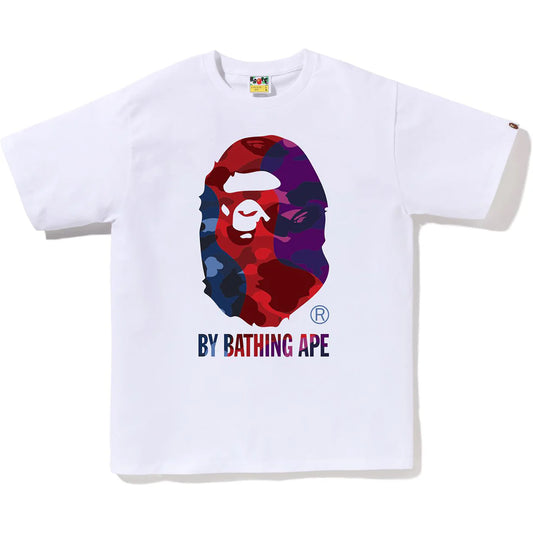 Bape Multi Color Camo Tee White