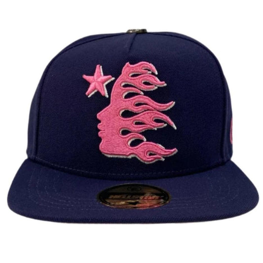 Hellstar Baseball Hat Fitted Navy Pink