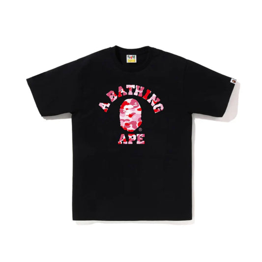 Bape Tee College Pink Camo
