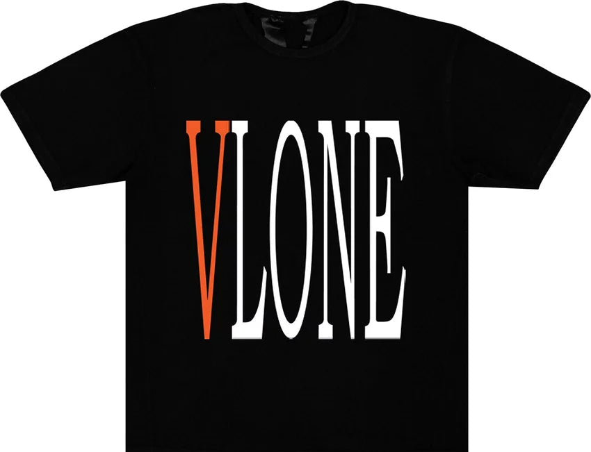 Vlone Staple T-Shirt Black Orange