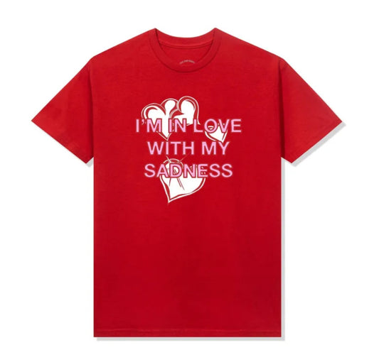 Anti Social Social Club In Love With Sadness Red Tee
