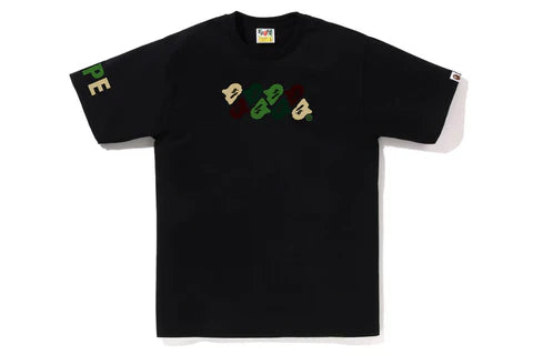 Bape Tee ABC Camo Mini Head Black