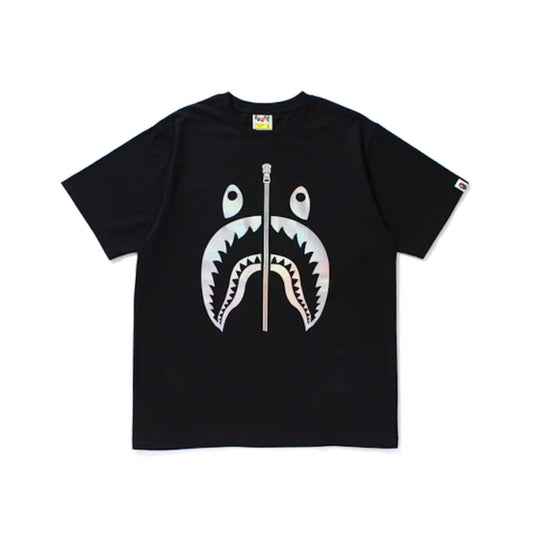 Bape Shark Tee Monocrhome Black