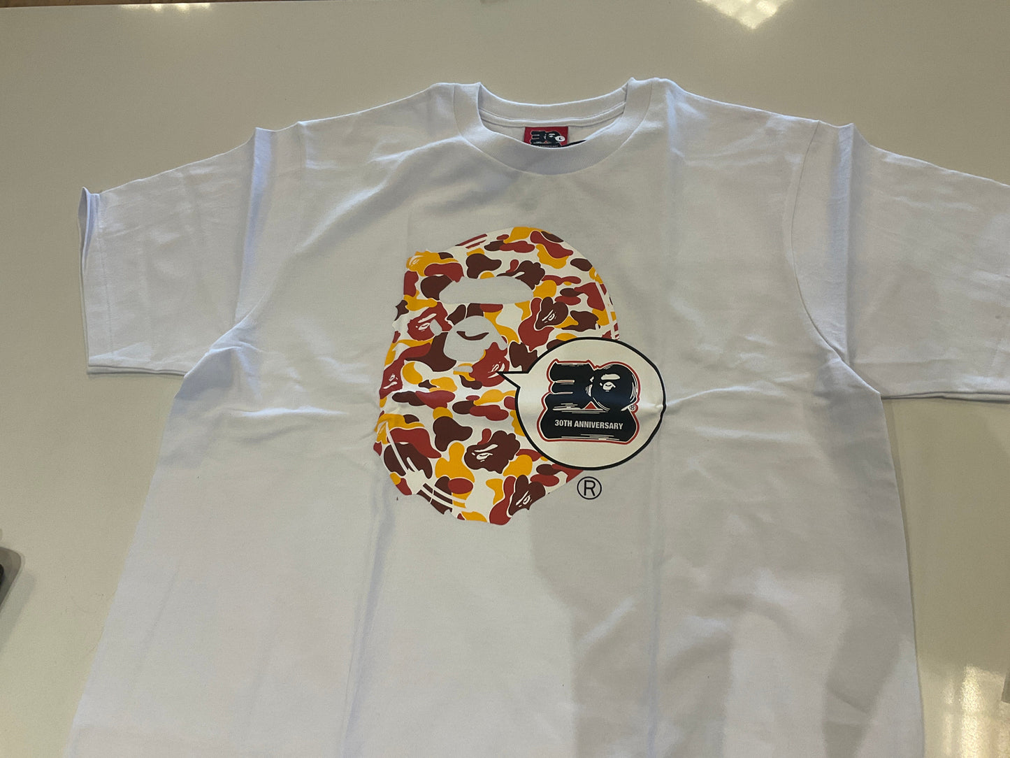 Bape Tee 30th Anniversary Red/Orange