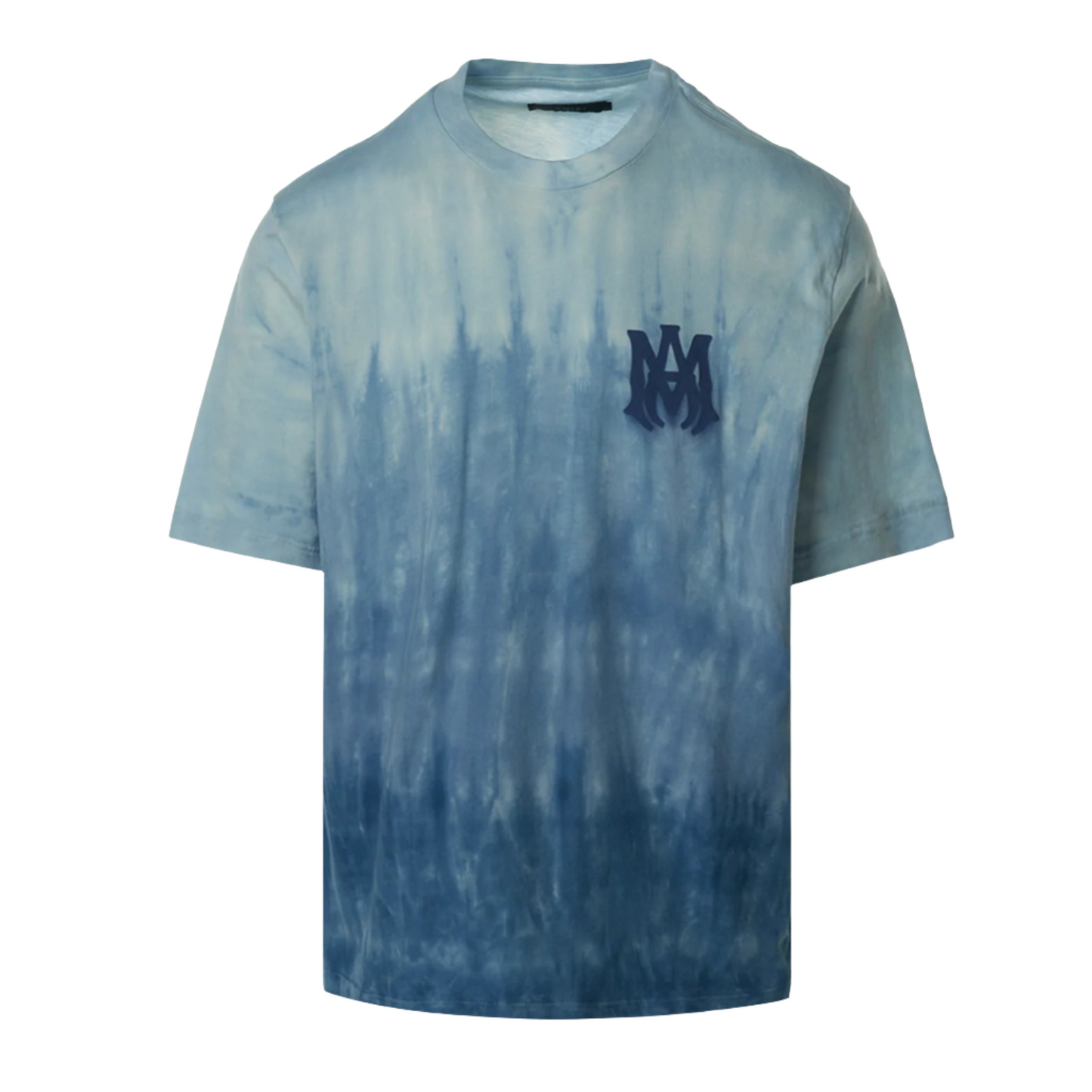 Amiri Blue Dip Dye T-Shirt AM Logo