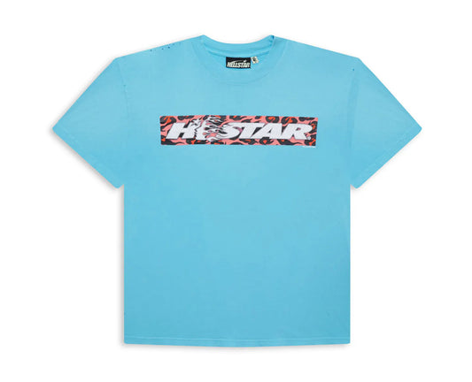 Hellstar Box Logo Blue Tee