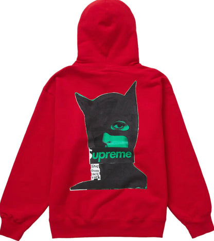 Supreme Hoodie Catwomen Red