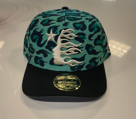 Hellstar Cheetah Print Snapback (Green)