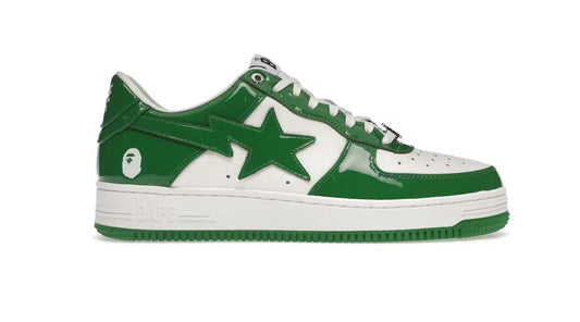 A Bathing Ape Bape Sta White & Green