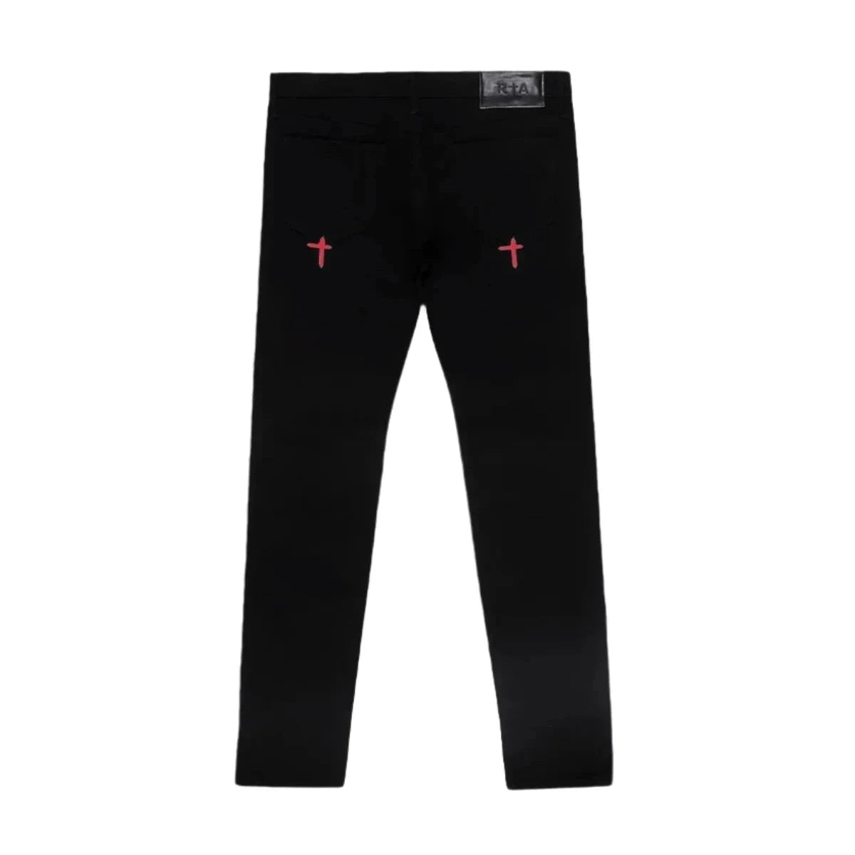 RTA Bryant Jeans Black Red RIP