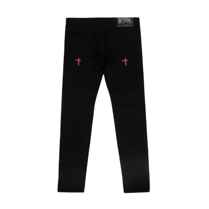 RTA Bryant Jeans Black Red RIP