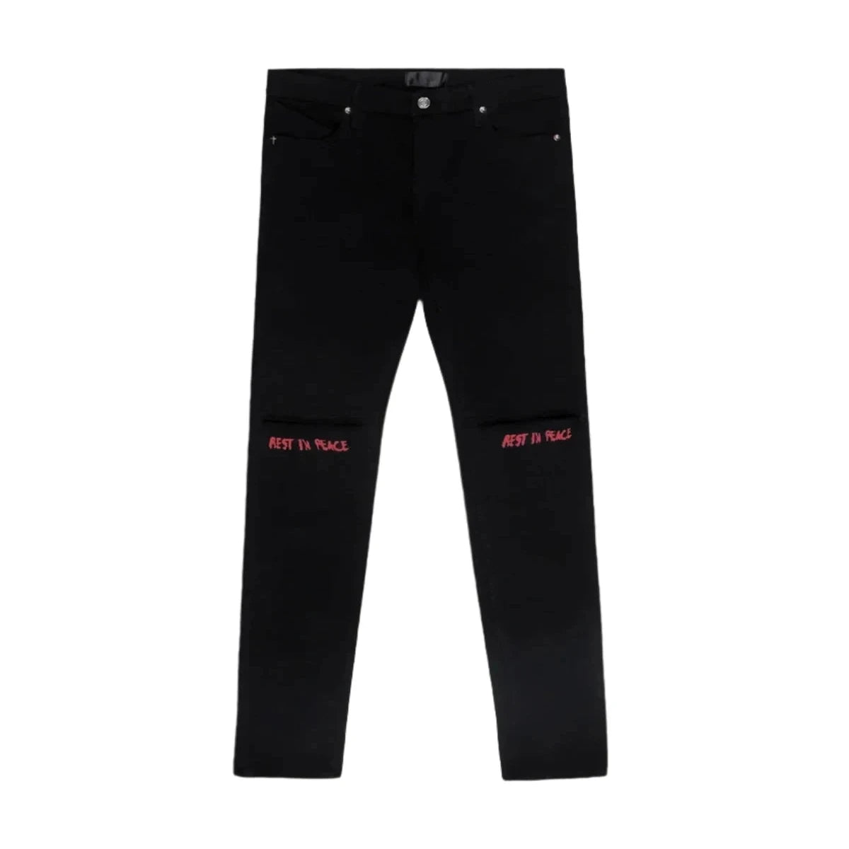RTA Bryant Jeans Black Red RIP