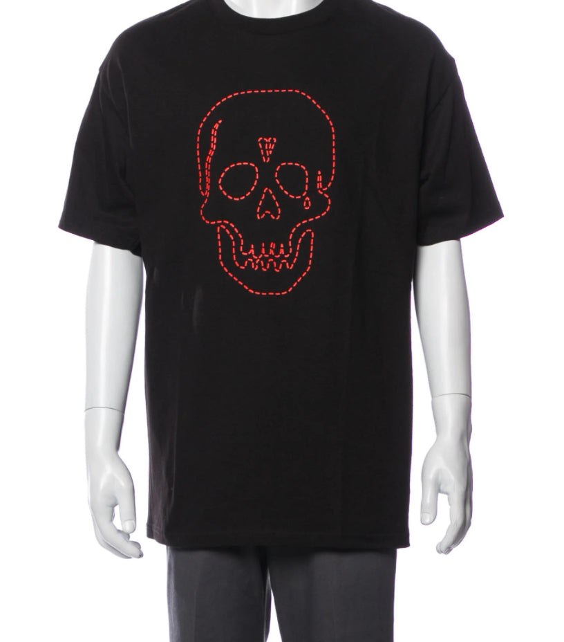 Vlone x Neighborhood Skull Tee Black