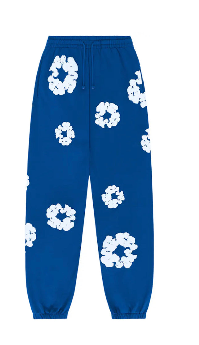 Denim Tears Cotton Wreath Sweatpants Blue